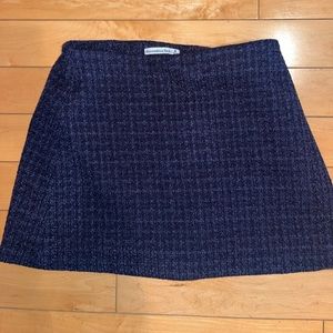 Abercrombie Navy Blue Plaid Skort